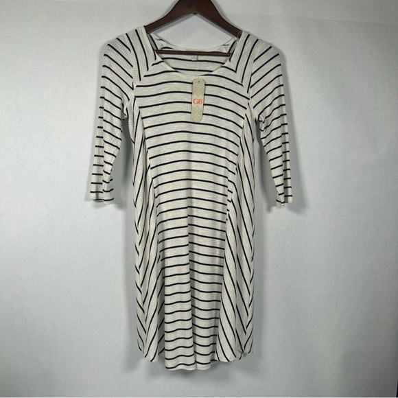 GB Gianni Bini NWT White and Black Stripe Dress - Picture 1 of 12